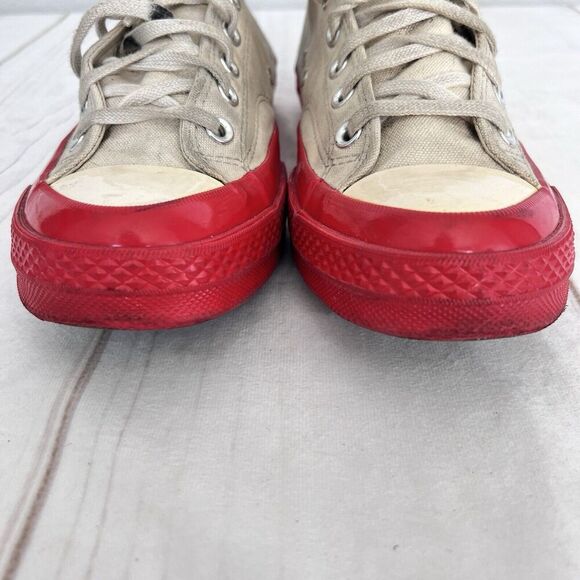 Converse Chuck Taylor X CDG Play All-Star 70 Hi Top Beige Red (A01794C) … - Picture 5 of 11